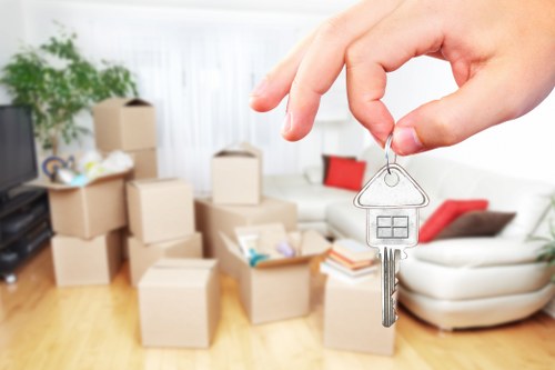 Local business storing stock with a mobile self storage unit in Twickenham