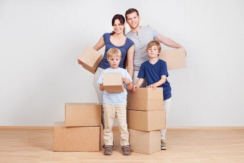 Careful wrapping and collection of household furniture for storage